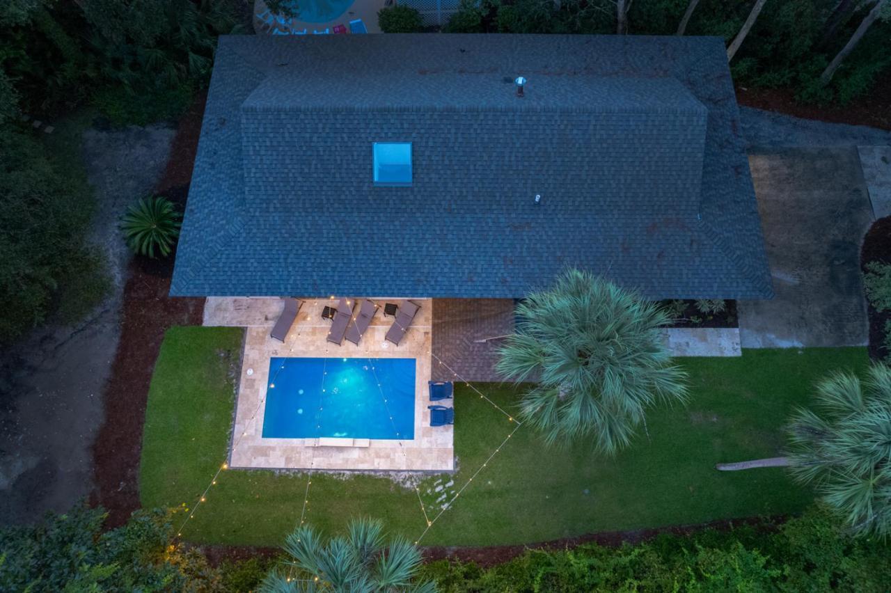 Luxury Beach House - 2Min Walk To Beach - Private Pool - Group & Dog Friendly 힐튼 헤드 아일랜드 외부 사진